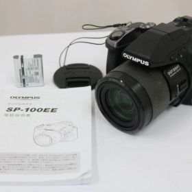 【返品保証】 オリンパス Olympus STYLUS SP-100EE ブラック 50x バッテリー付き コンパクトデジタルカメラ e10874