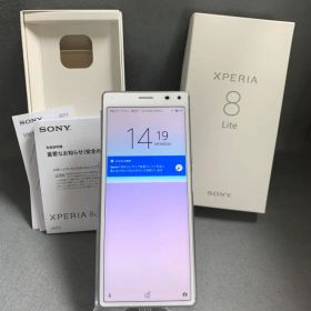 超美品 SIMフリー ソニー XPERIA8 Lite 64GB ホワイト色
