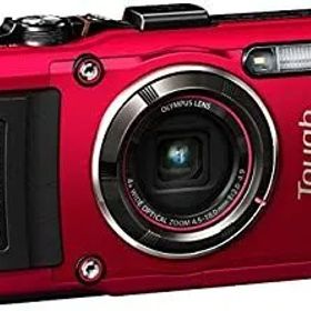【中古】(非常に良い)OLYMPUS デジタルカメラ STYLUS TG-4 Tough レッド 1600万画素CMOS F2.0 15m 防水 100kgf耐荷重 GPS+電子コンパス&内蔵Wi-Fi TG-4 RED