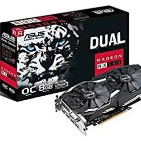 【中古】「非常に良い」ASUS Radeon RX 580 8 GB GDDR5 PCI Express 3.0グラフィックカード - ブラック