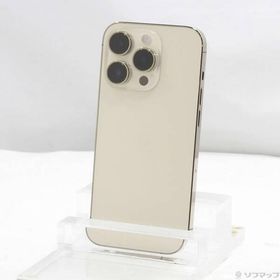 〔中古〕Apple(アップル) iPhone14 Pro 128GB ゴールド MQ073J／A SIMフリー〔344-ud〕