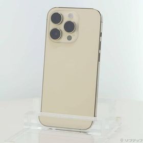 〔中古〕Apple(アップル) iPhone14 Pro 128GB ゴールド MQ073J／A SIMフリー〔349-ud〕