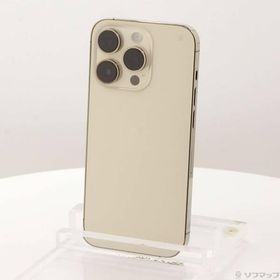 〔中古〕Apple(アップル) iPhone14 Pro 128GB ゴールド MQ073J／A SIMフリー〔348-ud〕
