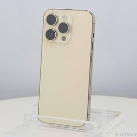 〔中古〕Apple(アップル) iPhone14 Pro 128GB ゴールド MQ073J／A SIMフリー〔198-ud〕