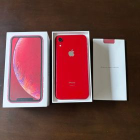 Apple iPhoneXR 128 SIMフリー箱・純正ケーブル電源アダプタ付