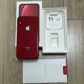 【美品】Apple iPhoneXR 128GB 赤 本体 箱 イヤフォン付き