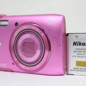 【返品保証】 ニコン Nikon COOLPIX S3600 ピンク 8x バッテリー付き コンパクトデジタルカメラ e8391