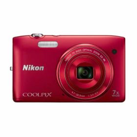 【中古】「ほぼ新品」Nikon デジタルカメラ COOLPIX S3500 光学7倍ズーム 有効画素数 2005万画素 ラズベリーレッド S3500RD