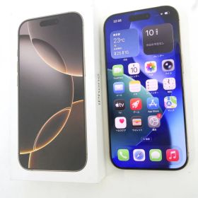 SIMフリー iPhone 16 Pro 128GB デザートチタニウム MYMX3J/A バッテリー最大容量92％ ※中古美品/利用-