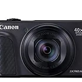【中古】 Canon キャノン コンパクトデジタルカメラ PowerShot SX740 HS ブラック 光学40倍ズーム 4K動画 Wi-Fi対応 PSSX740HSBK