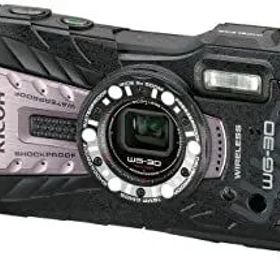 【中古】(非常に良い)RICOH 防水デジタルカメラ RICOH WG-30W カーボングレー 防水12m 耐ショック1.5m 耐寒-10度