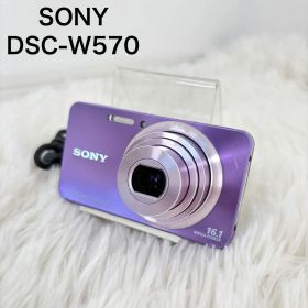 SONY DSC-W570 デジカメ 紫 コンデジ