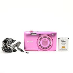 ＜並品＞ Nikon デジタルカメラ COOLPIX S3600 8倍ズーム 2005万画素 アザレアピンク S3600PK
