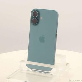 〔中古〕Apple(アップル) iPhone16 256GB ティール MYE13J／A SIMフリー〔305-ud〕