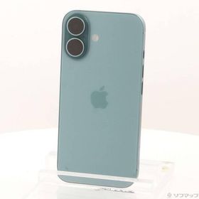 〔中古〕Apple(アップル) iPhone16 256GB ティール MYE13J／A SIMフリー〔198-ud〕