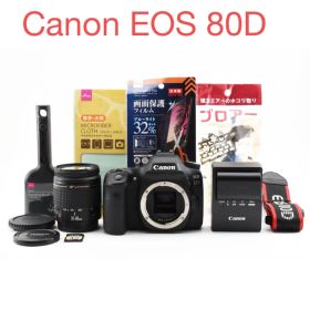 保証付き/Canon EOS 80D デジタル一眼レフカメラ 標準レンズセット