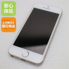 アイフォーン(iPhone)の超美品 DoCoMo iPhone5s 16GB ゴールド 白ロム M666(スマートフォン本体)