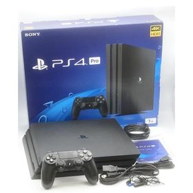 【中古 動作確認済】 PlayStation 4 Pro ジェット・ブラック 1TB( CUH-7100BB01)