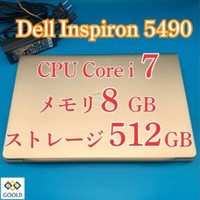 DELL Inspiron 14 5490 CPU：i7 メモリ：8GB ストレージ：512GB 電源投入回数：89回 使用時間：87時間 商品管理コード：GOOLD_0012