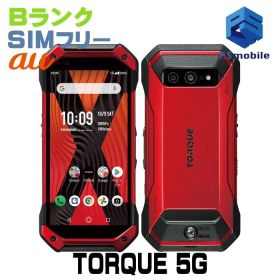 【中古】KYG01 TORQUE 5G【良品中古 利用制限○】 SIMフリー レッド au エーユー 京セラ 016039-スマートホン スマートフォン スマホ 携帯電話 白ロム 本体 格安