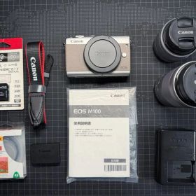 Canon EOS M100 グレー ダブルズームキット 付属品多数