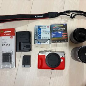 Canon EOS M100 ダブルレンズキット&バッテリー、保護フィルター付き