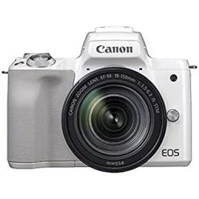 【中古】「非常に良い」キヤノン EOS Kiss M EF-M18-150 IS STM レンズキット ホワイト