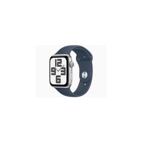 【安心！当社1ヶ月保証付き】【整備済品】Apple Watch SE 第2世代 GPSモデル 44mm MREC3J/A シルバー/ストームブルースポーツバンド S/M