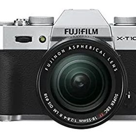 【中古】 FUJIFILM 富士フィルム ミラーレス一眼 X-T10 レンズキット シルバー X-T10LK-S