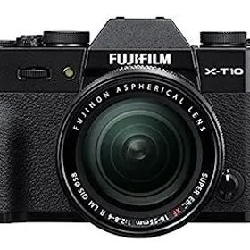 【中古】（非常に良い）FUJIFILM ミラーレス一眼 X-T10 レンズキット ブラック X-T10LK-B