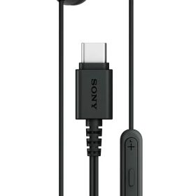 ソニー IER-EX15C USB-C プラグ 有線 インイヤーヘッドホン iPhone Android 携帯電話用 内蔵多機能ボタン ボリューム マイクコントロール USBオーディオクラス1.0デバイス対応 ブラック [ブラック] [USB-C、マイク。]
