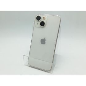 【中古】Apple au 【SIMフリー】 iPhone 13 mini 128GB スターライト MLJE3J/A【柏】保証期間１週間【ランクC】