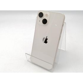 【中古】Apple au 【SIMフリー】 iPhone 13 mini 128GB スターライト MLJE3J/A【ECセンター】保証期間１ヶ月【ランクA】