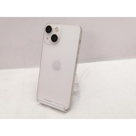 【中古】Apple au 【SIMフリー】 iPhone 13 mini 128GB スターライト MLJE3J/A【仙台駅東口】保証期間１ヶ月【ランクB】