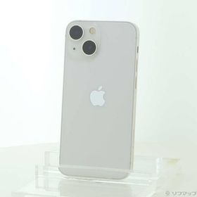 〔中古〕Apple(アップル) iPhone13 mini 128GB スターライト MLJE3J／A SIMフリー〔262-ud〕