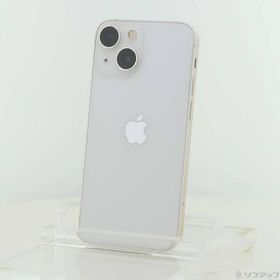 〔中古〕Apple(アップル) iPhone13 mini 128GB スターライト MLJE3J／A SIMフリー〔258-ud〕