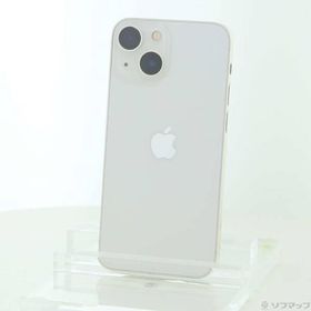 〔中古〕Apple(アップル) iPhone13 mini 128GB スターライト MLJE3J／A SIMフリー〔198-ud〕