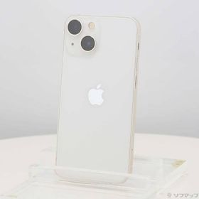 〔中古〕Apple(アップル) iPhone13 mini 128GB スターライト MLJE3J／A SIMフリー〔262-ud〕