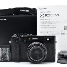 【返品保証】★新品級★フジフイルム FUJIFILM X100VI ブラック 多言語モデル《ショット数:1,074回》★ L2523#7549