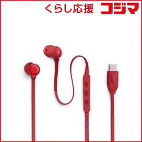 【 新品 未開封 】 JBL イヤホン カナル型 USB Type-C ［USB］ レッド JBLT310CRED 未使用 送料無料