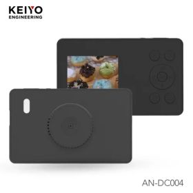 KEIYO AN-DC004BK ブラック 超スリム！ポケットサイズデジタルカメラ 薄さ11.5mm デジタル4倍ズーム 手振れ補正搭載 ANDC004BK