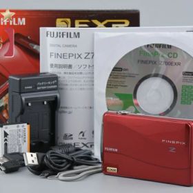 【中古】FUJIFILM 富士フイルム FINEPIX Z700EXR レッド コンパクトデジタルカメラ 元箱付き