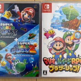 （美品）マリオギャラクシー1/2、 マリオ&ルイージRPG ブラザーシップ