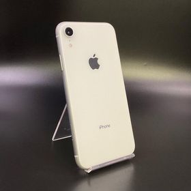 アップル(Apple)の【全額返金保証】【最速発送】Apple iPhone iPhone XR 64GB ホワイト Softbank SIMフリー 美品 動作確認済(スマートフォン本体)