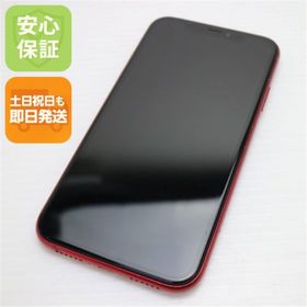 アイフォーン(iPhone)のSIMフリー iPhoneXR 64GB レッド RED 白ロム M222(スマートフォン本体)