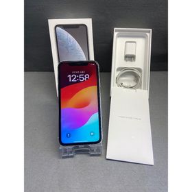 アイフォーン(iPhone)の美品中古 国内版 SIMフリー iPhoneXR 128GB ホワイト色(スマートフォン本体)