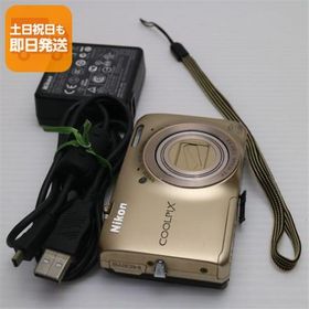 美品 COOLPIX S6300 エレガントゴールド 即日発送 デジカメ Nikon デジタルカメラ 本体 あすつく 土日祝発送OK