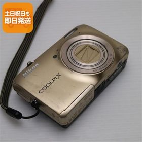 良品中古 COOLPIX S6300 エレガントゴールド 即日発送 デジカメ Nikon デジタルカメラ 本体 あすつく 土日祝発送OK