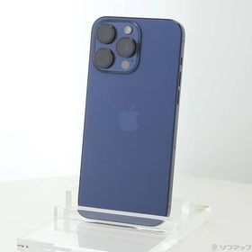 〔中古〕Apple(アップル) iPhone15 Pro Max 256GB ブルーチタニウム MU6T3J／A SIMフリー〔377-ud〕
