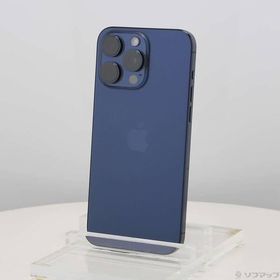 〔中古〕Apple(アップル) iPhone15 Pro Max 256GB ブルーチタニウム MU6T3J／A SIMフリー〔305-ud〕